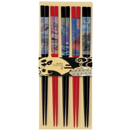 カワイ 箸 おもてなしに最適 東海道5膳セット 22.5cm 25063