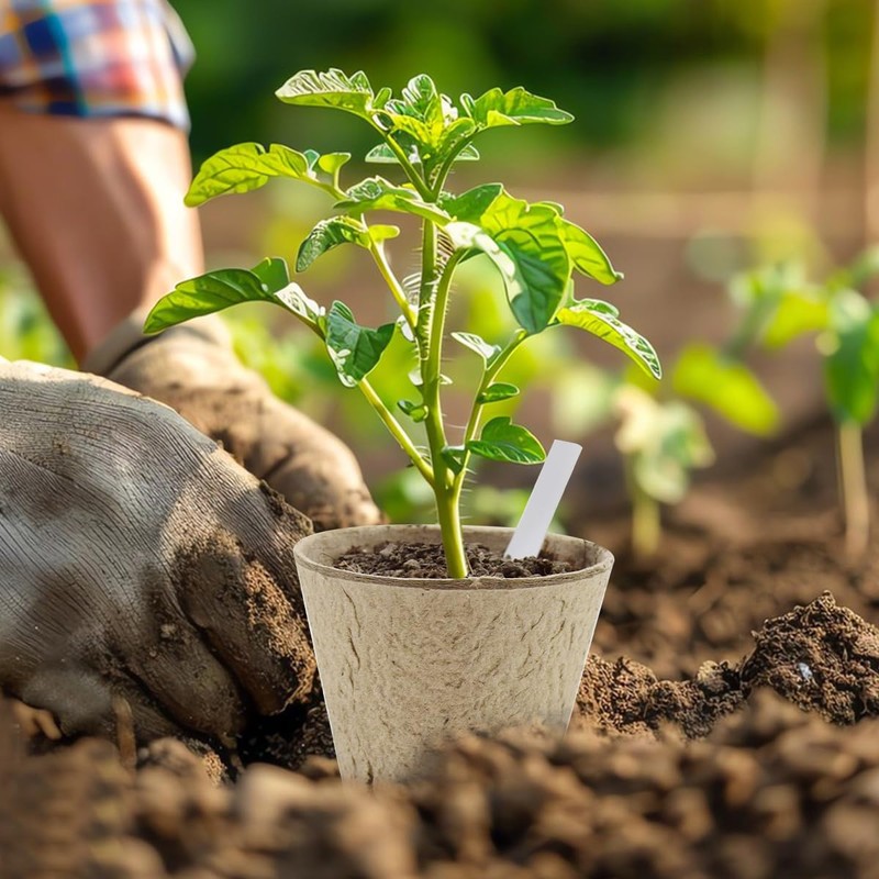 DOOPP 3.15 Inch Seedling Peat Pots, Biodegradable Seed Starters with