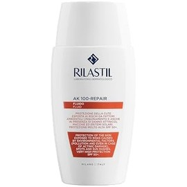 Rilastil - Sun System AK-Repair 100, Protector Solar Facial con Muy Alta Fotoprotección, Hidrata y Protege, Resistente al Agua, Apto para Pieles