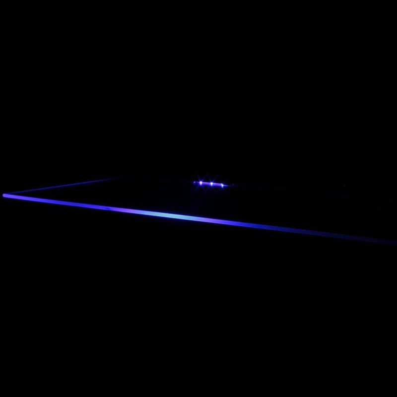 LED Glass Edge Lighting Blue + 2 m Cable Cabinet