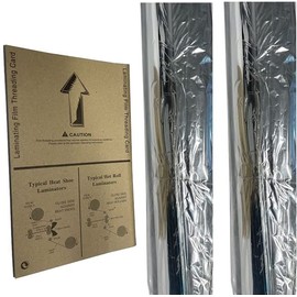 Dry-Lam SG25515-1 SuperLam Gloss Thermal Laminating Film with ASAP Technology, Roll of 25" x 500', 1" Core in 1.7 Mil Thickness, Melting Temperature of 210°, Adhesive in