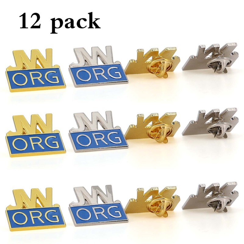 Jw.org Pins-1 Inch Solid Metal Pins- Gold or Silver Toned