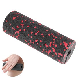 Fascia Roller Small, Fascia Roller for Feet, Fascia Roller Foot Sole, Effective Small Fitness Roller for Self-Massage, for On the Go, in the Office or Gym (Black Red)