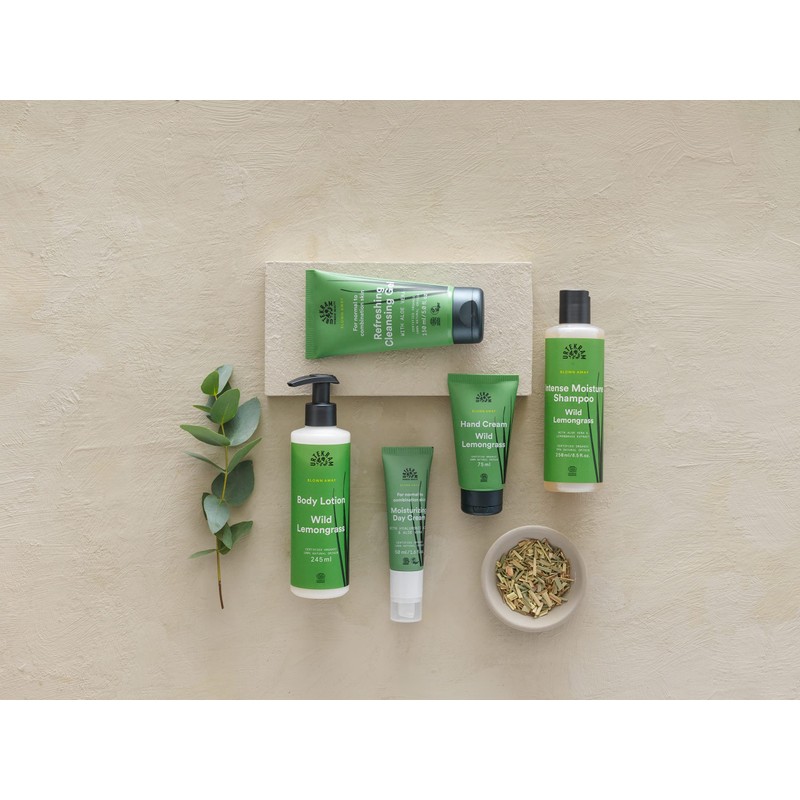 Urtekram Wild Lemongrass Intense Moisture Shampoo 500 ml, Vegan, Organic,