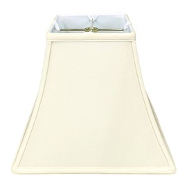 Royal Designs BSO-715-12EG Square Bell Basic Lamp Shade, 6" x 12" x 10.5", Eggshell
