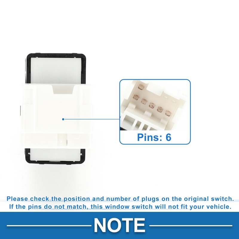 A ABSOPRO Power Window Switch No.254112S700 Rear Passenger Side Window