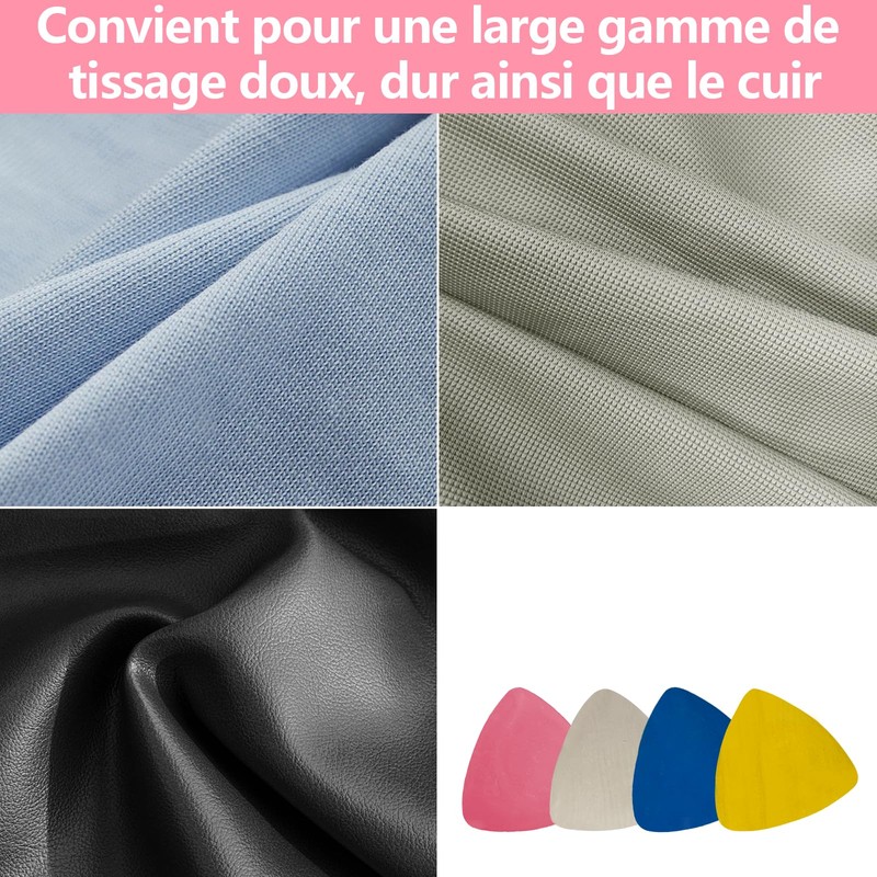 Zeeorymn Tailors Chalk,Fabric Chalk Pieces of 4 Colours,Sewing Chalk Suitable