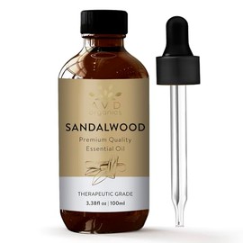 AVD Organics Sandalwood Essential Oil | Premium Quality for Diffusers Skin & hair | Woody & Earthy Aroma | 100ml
