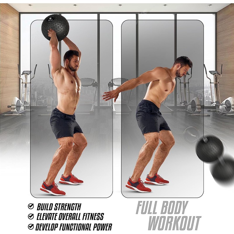 Yes4All Slam Ball, No-Bounce Ball for Exercise, Cross Training and