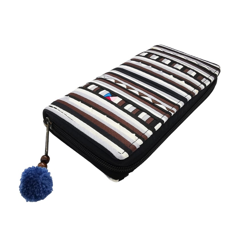PANASIAM Akha Tribe Wallet Ethnic Cotton Purse Vegan & Fair,