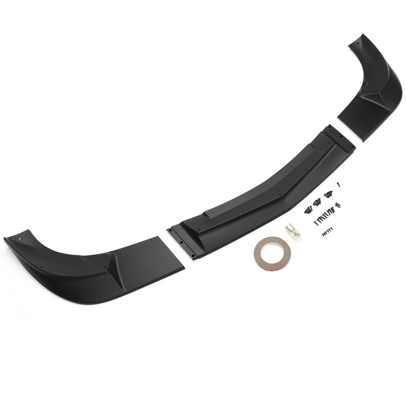 KUAFU 3Pcs Front Bumper Lip Splitter Compatible with 2005-2013 Corvette