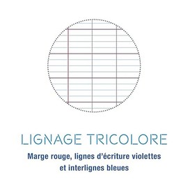 Clairefontaine Koverbook 951422C Exercise Book 17 x 22 cm 48 Sheets 90 g French Ruling Transparent Polypropylene Cover 2 Transparent Pockets Robust Stapled Navy Blue Pack of 1