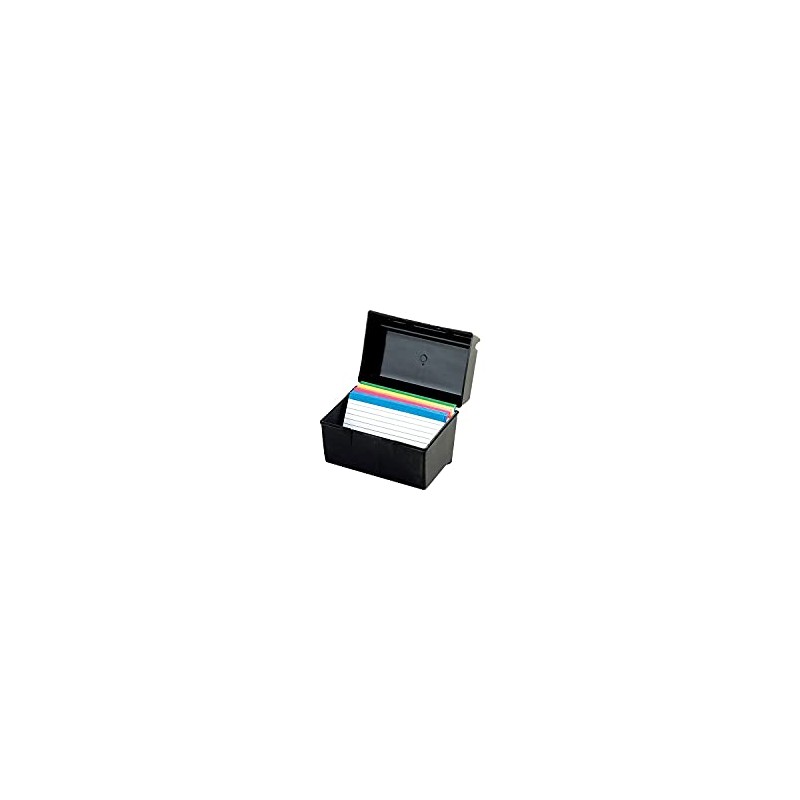 Oxford Plastic Index Card Box, 4 x 6 Inches, 400