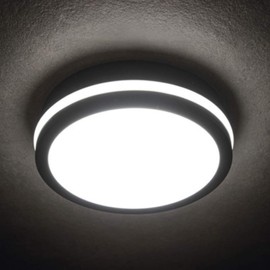 Kanlux LED Ceiling Light 24W Waterproof IP54 Round Φ260mm Graphite - Natural White 4000K