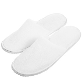 IWOWHERO Slippers Travel Shoes Shower Shoes Women Non Slip Foldable Shoes Travel Slipper for Women Travelling Slipper Camp Shoes White Coral Fleece