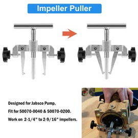 johntruck 660040-1 Flexible Impeller Pull Tool Removal Puller Fit for Jabsco Pump 50070-0040 & 50070-0200, for impellers 2-1/4" to 2-9/16"