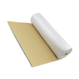 VekAuto 1 Pc Heat Sound Deadener Insulation Mat , 6.46sq.ft Sound Proofing Material Mat Universal for Car Aluminum White