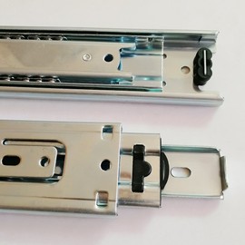 Btibpse 6 inch Length Full Extension Drawer Slides Telescopic Ball Bearing Slide Rail for Furniture 1 Pair