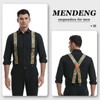 MENDENG Men's Camouflage Clip-End Suspenders 2" Strong Clips Heavy Duty