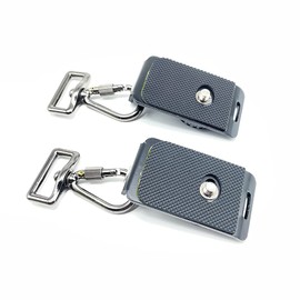 2 Camera 1/4" Screw Quick Release Plate for SLR Camera, Micro Single Camera, Camera Tripod, Camera Gimbal, Sport Camera Bracket (2-PCS-2)
