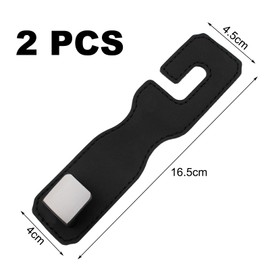 Pack of 2 Car Storage Hooks, Car Accessories Interior, Car Gadgets Women, Car Accessories, Car Gadgets, Car Hook Headrest, Car Plastic Hook Back Seat Headrest Hook Storage Hook, Black