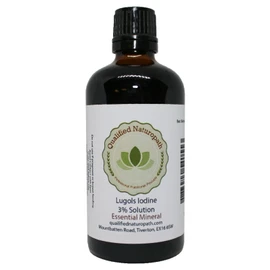 Lugols Iodine Solution 3% - 100ml - with Dropper Insert
