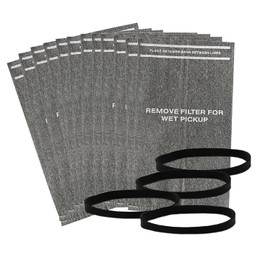 12 Pack 9-38737 Dust Cloth Filter Bags Replacement for Craftsman 2 to 2.5 Gallon Wet/Dry Vacuums, 12 Pack Shop Vacuum Bags Compatible with WORKSHOP WS01025F2 with 4 Retaining Bands, Part# VF2000