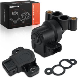 A-Premium Idle Air Control Valve IAC + Throttle Position Sensor TPS Compatible with Hyundai Sonata 2002-2005, Santa Fe 2001-2004 & Kia Optima 2001-2006, 2.4L