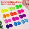 SUPWEE Bright Neon Nail Polish Set, Summer Rainbow Quick Dry