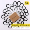 30 Pack Ceiling Hooks, 2 Inch Vinyl Coated Screw-in Hooks