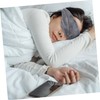 Ipetboom Grey Sleep Blindfold Comfortable Cotton Sleep Eyeshade Light Blocking