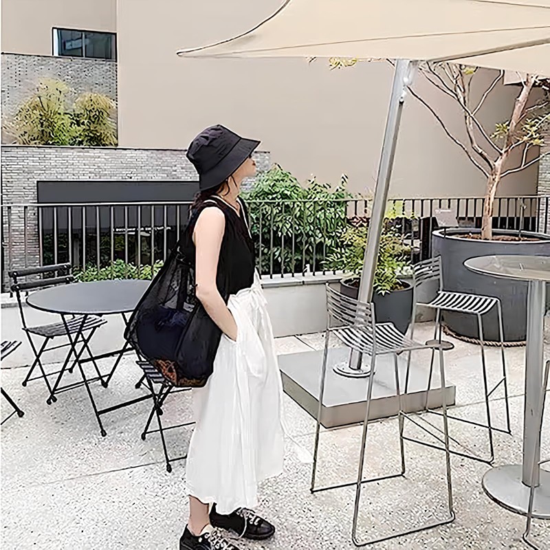 [Kimstore] Beach Bag, Pool Bag, Large Capacity, Quick Drying, Foldable,