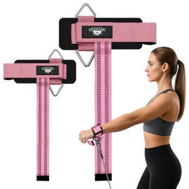 Lights Mountain Wrist Cuffs Weight Lifting Straps – Heavy-Duty Cable Machine Attachments & Weightlifting Wrist Support for Lateral Raises, Pull Exercises & Strength Training