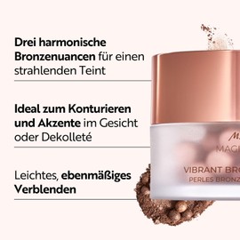 M. Asam Magic Finish Vibrant Bronzing Pearls Sunkissed (20 g) - Compact Powder Beads with Three Bronze Levels, Warm Luminous Light Reflections for Contouring and Emphasising Face and Décolleté, Vegan