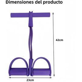 THJOPOKEEL Genérico Bandas Elásticas de Resistencia para Fitness,Estiramiento de Tobillos con Pedales de 4 Tubos,Extensor de Fuerza Abdominal,Estiramiento Elástico de Piernas