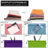 Zip Pockets A4, Oxford Fabric Mesh Pockets, Document Bag, Double