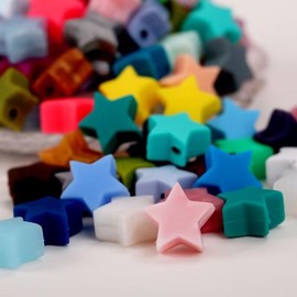 2Pcs White Star Knitting Needle Stoppers, Cute Knitting Silicone Stoppers, Needle Minder, Knitting Needle Point Protectors for Knitting Crochet Hand DIY Supplies Accessories Knitting and Crochet