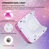 Ayshone Cordless UV LED Nail Lamp,72W Rechargeable Nail Dryer Gel