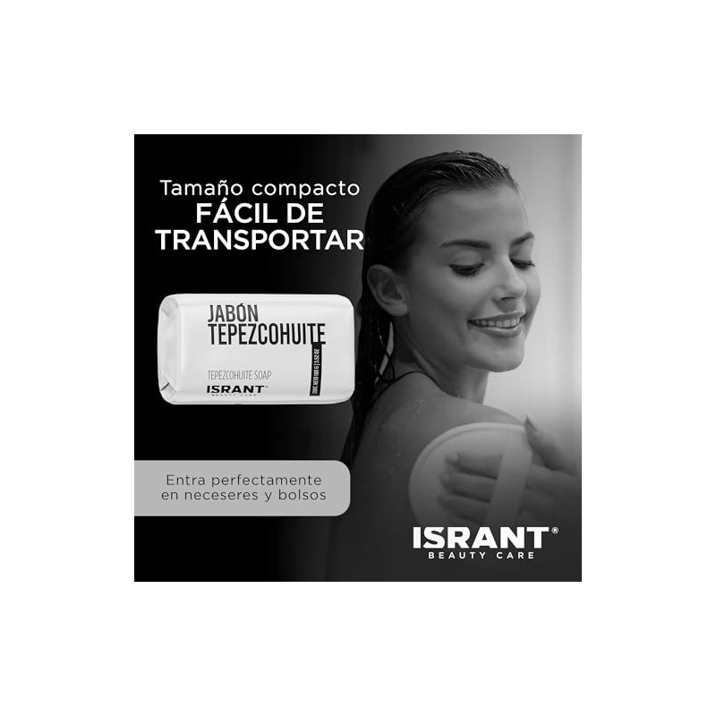 Pack de 12 Jabones de Tepezcohuite Corporal Natural ISRANT 100g