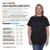 Inspired Comforts Mastectomy Recovery Shirt with Drain Pockets & Fasteners