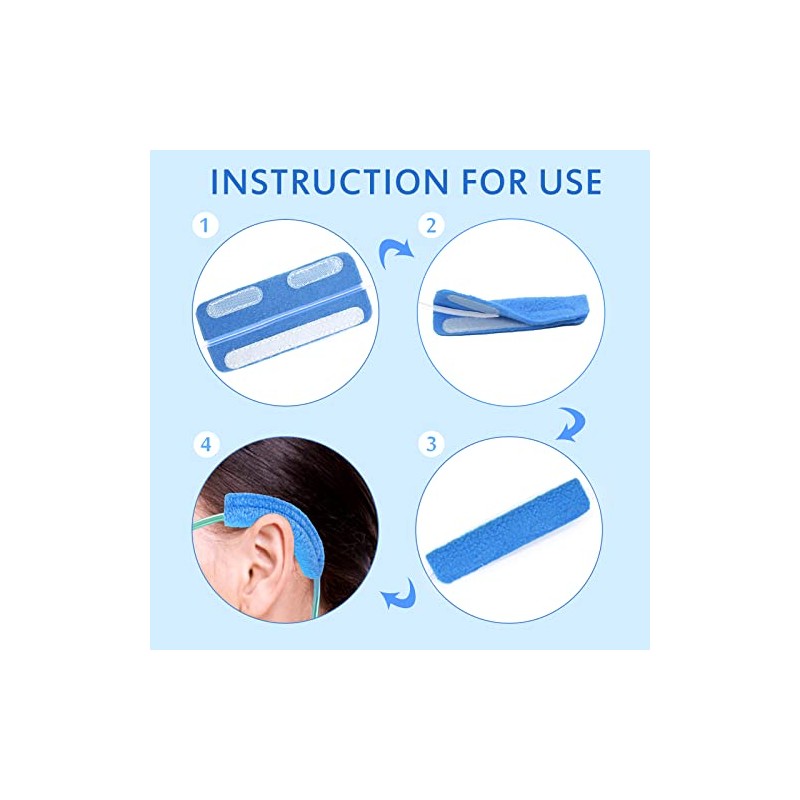 12 Pack Nasal Cannula Ear Cushions for Comfort & Relief