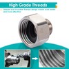 Kicimpro 1/2 to 3/8 Reducer, 3/8 Male to 1/2 Female