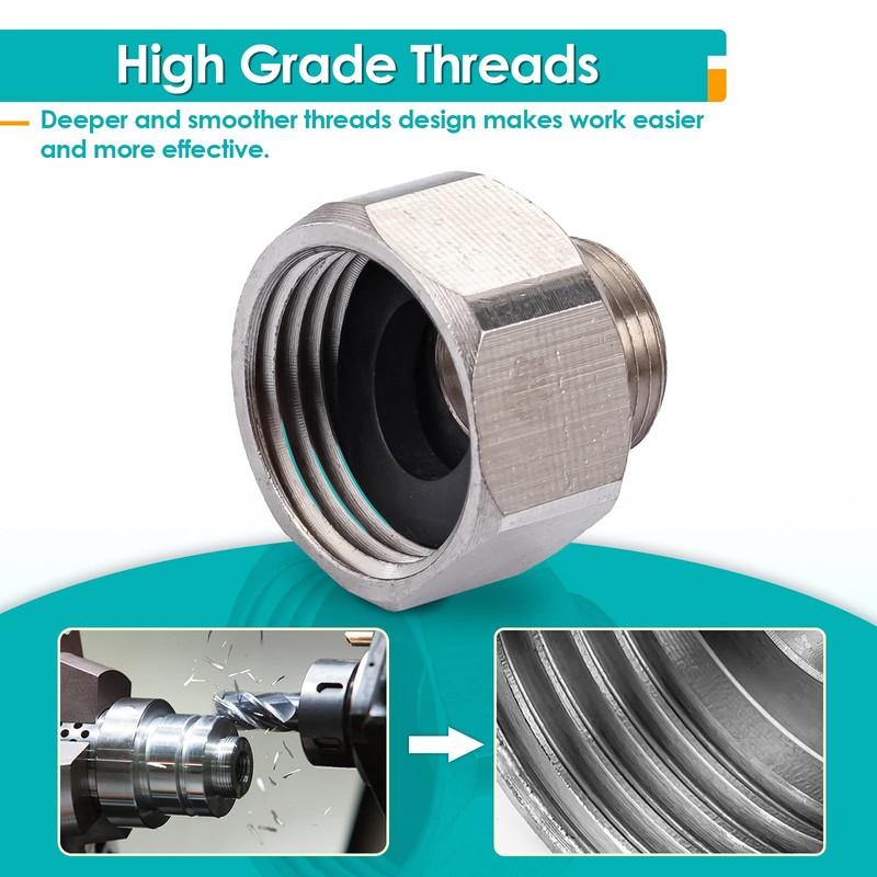 Kicimpro 1/2 to 3/8 Reducer, 3/8 Male to 1/2 Female