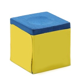 Tiza de Billar, Accesorios de Billar de Tiza de Billar de Caja de Tiza de Taco de Billar de 12pcs(10 * 8 * 3cm-Azul (grasiento))