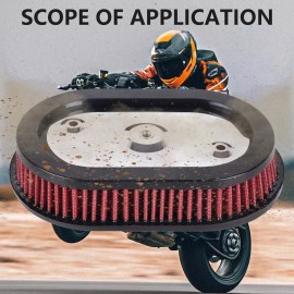 ANNX Replacement Air Filter Red Element FIt For Harley M8 Touring 17-23 Softail 18-23