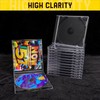 T WaveTree Upgraded Standard Single Clear CD Jewel Case,CD Storage