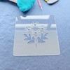 Clear Acrylic Sashiko Stencil, Sashiko Stencil with Flower Pattern for