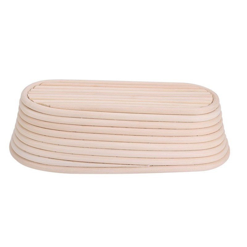 Handmade Unbleached Cane Banneton Dough Bread Baking Kit Brotform Oval