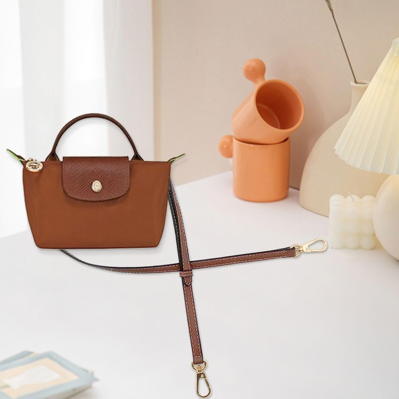 XQMMGO Women's Leather Shoulder Strap Carry Strap, Leather Wallet Strap