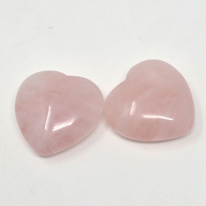 (isui) yishui Heart Rose Quartz Natural Stone Power Stone 3